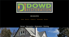 Desktop Screenshot of dowdrestoration.com